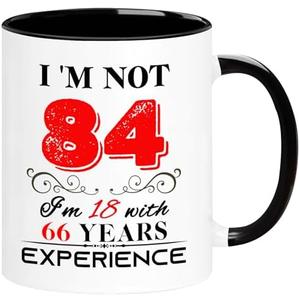 ERYUWOZA 1941 84th Birthday Mug for Women Men, Turning 84 Year Old Birthday Gifts for Mom, Dad, Grandma, Grandpa, Wife, Husband, Daughter, Sister, Best Friends, Coworkers, Her, Him, 11oz Coffee Cup
