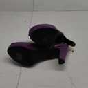 GATUXUS Open Toe Women Platform High Heel Shoes Bows Strappy Sandals (10, Purple)