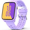 MgaoLo Kids Smart Watch 1.85" Upgrade - Fitness Tracker with Heart Rate Sleep Monitor, 100+ Sports Modes, 12 Puzzle Games, Activity Tracker for Boys Girls Outdoor Fun (Purple)