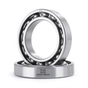 XIKE 2 Pcs 6906-C3 Deep Groove Bearing 30x47x9mm, Chrome Steel Open C3 Clearance Bearing for Industrial Wheels, Pump and Gear Equipment.
