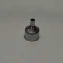 CABAX Stainless Steel Mini Funnels Multi-Purpose Small Funnels for Drinking Flask, Essential Oil Bottle, Spice Powder Homemade Make-Up Fillers Silver, Pack of 1