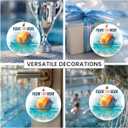 4 x Water Polo Christmas Ornament 2026 - Ceramic Sports Christmas Ornaments for Tree Decor, Thoughtful Water Polo Gifts for Sport Lovers, Men, Coach, Women, Friends, Sport Fans