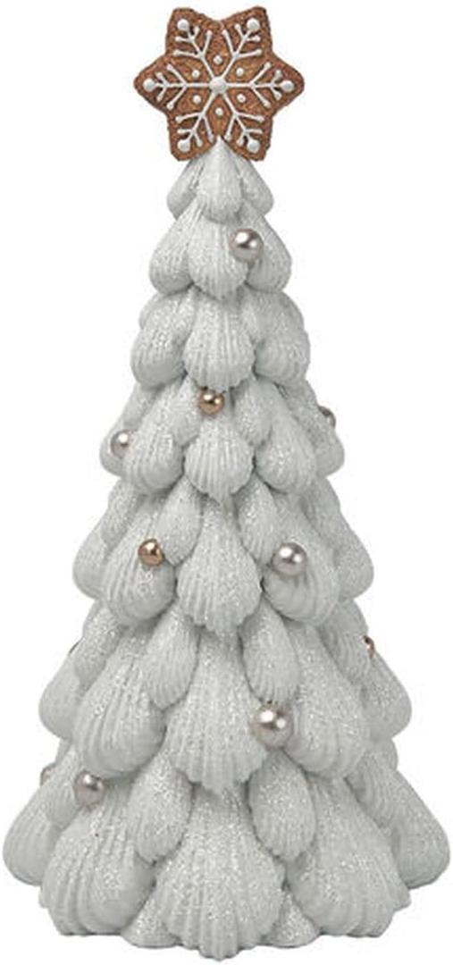 December Diamonds Gingerbread Village Gingerbread Cream Tree, Small Figurine