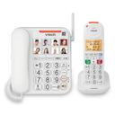 VTECH SN1127 Amplified Corded Answering System. 8 Photo Speed Dial, 90dB Ringer Volume, Big HighContrast buttons, Audio Booster(+40db), Visual Ringer. Perfect for Seniors, Visually & Hearing Impaired