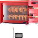 VEVOR Shawarma Grill Machine - 2 String Barbecue Capacity Chicken Shawarma Cooker Electric Broiler Gyro Rotisserie Oven Doner Kebab Grill for Home, Restaurant, Kitchen Parties