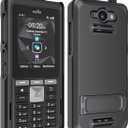 Case Compatible with Sonim XP5PLUS (XP5900) (Knob and No Knob Versions), Protective Shell Case with Kickstand and Screen Protector (Black)