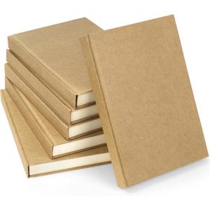 Dynta Hardcover Sketchbook Blank Notebook Bulk 6 Packs Unlined A5 Size 5.7x8.3 120 Sheets/240 Pages Premium Paper Sketch Pad for Drawing Books Art Supplies for Office School Travelers Journal