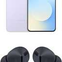 SAMSUNG Galaxy S25 FE 128GB Unlocked AI Smartphone, Icyblue w/Galaxy Buds 3 FE True Wireless Bluetooth Earbuds, Black