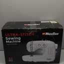 Mueller Machine For Sewing,110 Stitch Applications, Foot Pedal, LED Light, Buttonhole, Button & Zipper Sewing, User friendly, Thread Cutter and Removable Accessories Storage, White