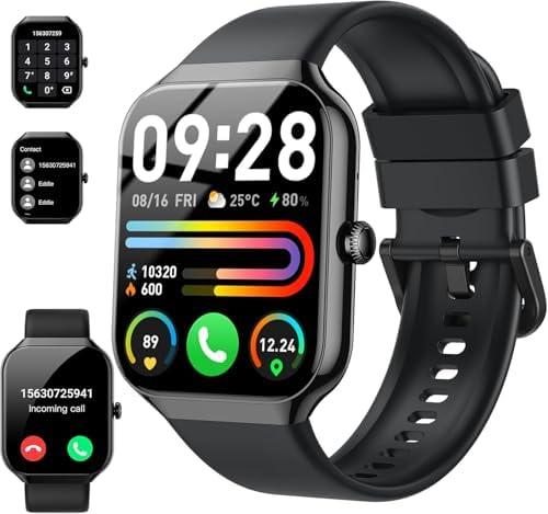 Amazon.com: Smart Watch(Answer/Make Call), 1.96" HD Smartwatch for Men Women, 2025 Fitness Activity Tracker with Heart Rate/Sleep Monitor/Pedometer/110+ Sport Modes, IP68 Waterproof Fitness Watch for Android iOS : Electronics