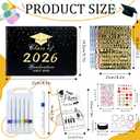 LUYI 29 Pcs 2026 Graduation Guest Book Set with Graduation Photo Guest Book Sign, Graduation Scrapbook Photo Album Memory Book DIY Kit with Markers Stickers for Congrats Grad Gifts Party Supplies