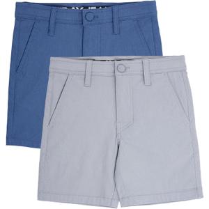 X RAY 2 Pack Boys Regular Fit Stretch Chino Golf Short, Kids Flat Front Casual Dress Shorts, Size W:14