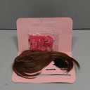 Bangs Hair Clip in Bangs 3603D Cover Hair Topper Synthetic HairPieces for Women Light Brown Wispy Fake Bangs Toppers for Daily Wear