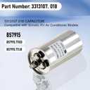 3313107.018 Capacitor Compatible with dometic RV Air Conditioner, 50+5uf+5%, 370VAC CBB65/CBB65A, Replaces 3316995.900, 3316348.900, 3100248.487