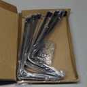 12 inch Shelf Brackets for DIY Floating Shelf, 1/5 inch Thick Heavy Duty Floating Shelf Bracket, Fit for Home, Kitchen, Bathroom, Garage, Living Room, 6-Pack Black, 11.25 x 6 x 1.5