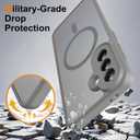 for Samsung Galaxy A37 5G Phone Case, [with [2 PCS] Screen Protector & Precision Camera Cutout][Fit for MagSafe][Military Grade Drop Protection] Shockproof Protective Cover (Gray)