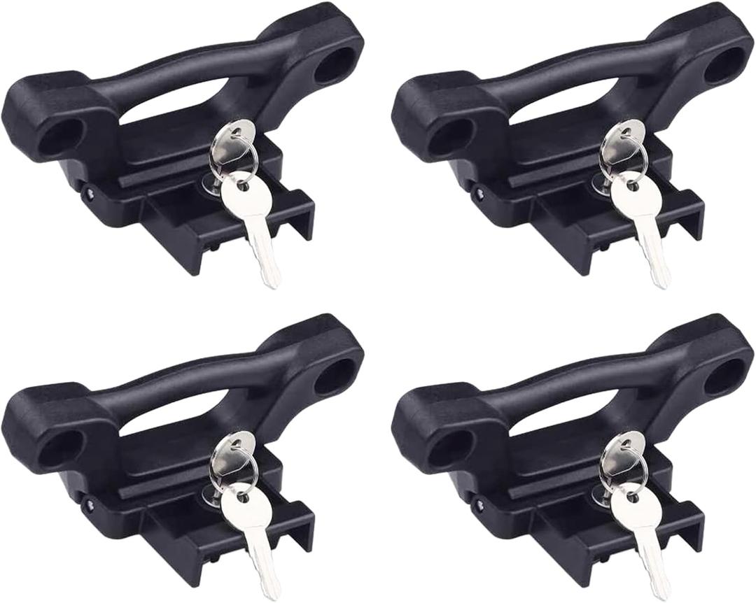 Mokort 4Pcs Foldable Truck Bed Tie Down Anchors Boxlink Cleats Compatible with Ford F150 F250 F350 & Raptor 2015-2024 2025