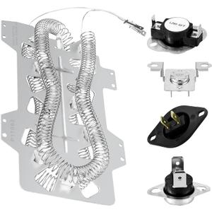 [Upgraded] DVE45R6100W/A3 DVE45R6100C/A3 DVE45R6100P/A3 DVE45T3200W/A3 DVE45T3400W/A3 DVE45T3400P/A3 DVE45T6000W/A3 DVE45T3400V/A3 DVE50T5300C/A3 Dryer Heating Element Kit Fit For Sam-sung by TOMOON