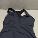 Charmo Ribbed Swimsuits Button Racerback Womens Rashguard Long Torso One Piece Bathing Suit M