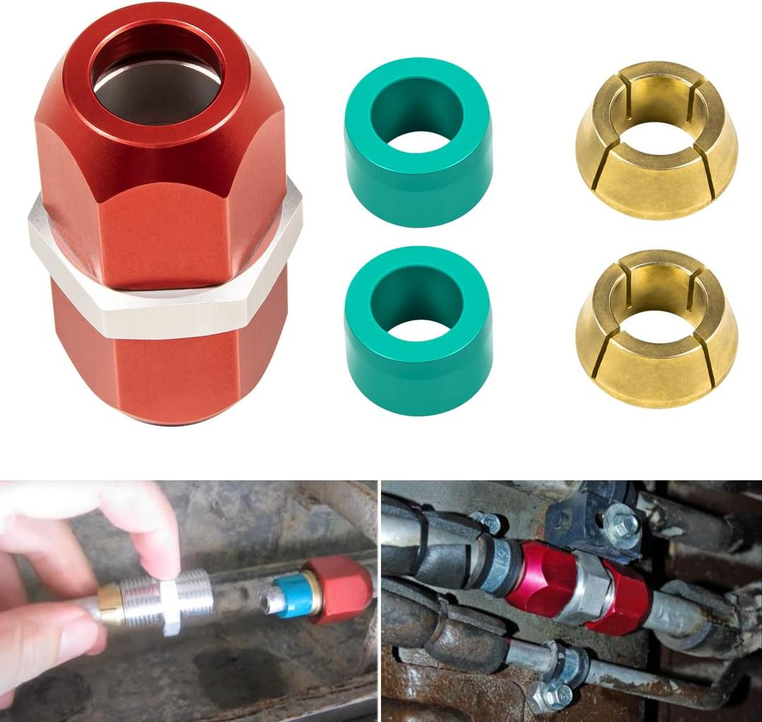 800-641 Line Splice Connector Splicer Coupler For 3/8'' Aluminum Lines, A/C Air Conditioning Repair Splice Connector (For 3/8'' Aluminum Lines)