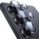 ESR for S2026 Ultra Camera Lens Protector, Individual Lens Protectors, 9H+ Tempered Glass with Aluminum Edging, Ultra-Thin Case Friendly, 1 Set, Black