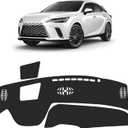 FIILINES Dash Cover for 2023-2025 Lexus RX RX350 RX350h RX500h, Dashboard Mat Accessories Dash Cover Sunshade Nonslip Mesh Protector No Glare Black