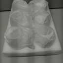 CNGLASS 6 Pack Double Walled Glass Coffee Mugs12oz Clear Coffee Cups with HandleInsulated Glass Espresso Mugs for Latte,Cappuccino,Tea