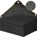 90% Shade Cloth for Garden 10x8,Sunblock Netting with Grommets UV-Resistant Greenhouse Shade Cloth Cover,Sun Shade Mesh for Patio Chicken CoopBarns Backyard Black