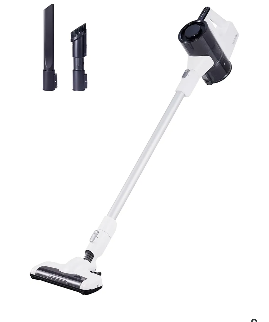 Amazon Basics Cordless Vacuum Cleaner for Carpet and Hardwood, Lightweight (5 lbs), White