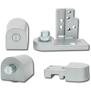Summit Doorware Kawneer Pivot Door Hinge Set | Top and Bottom Set | Aluminum Finish | Right or Left Hand Options | Heavy Duty Commercial Door Hardware for Storefront Doors (SET OF 4)