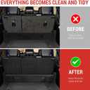 Seat Back Cover Compatible with 2021-2025 Jeep Wrangler JL 4 Door 4XE, All-Weather Protection Cargo Liner Rear Trunk Liner for 2024 Jeep Wrangler JL Accessories
