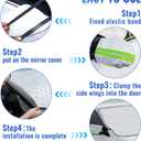 Car Windshield Cover for Ice and Snow - Magnetic Car Windshield Snow Cover, 5-Layer Material Protection Windshield Snow Cover, Winter Frost Guard Car for Most Standard Cars, SUV