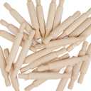 Group of 48 Unfinished Wood Craft Rolling Pins for Parties, Favors, and Embellishing