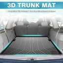 Mixsuper Custom Fit for Cargo Liner 2003-2017 Ford Expedition/Lincoln Navigator (No EL or L Models) Behind The 2nd Row Seats All Weather Rear Cargo Trunk Floor Mat
