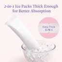 PurComfy 2-in-1 Postpartum Pads, Absorbent Instant Perineal Ice Pads for Women with Mom Pain Relief and Postpartum Recovery Care, 10 Count (Extra Large)