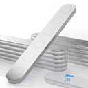 Unbreakable Strong Magnets, 12 Pack Self-Adhesive Heavy Duty Neodymium Bar Magnets, Sticky Powerful Rare Earth Magnet for Fridge Tool School Office Home Kitchen DIY Room 65x10x2mm (N52-12PCS)