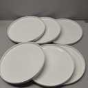 BTaT- Porcelain White Dinner Plates, Set of 6, 10.6 inch, Salad Serving Modern Round Dishes, Smooth Glaze, Dishwasher Safe, Microwave Safe, Oven Safe, Scratch Resistant
