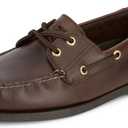 DOCKERS Mens Vargas Leather Casual Classic Boat Shoe, Raisin, 10.5 M