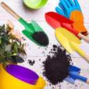 Gisafai 12 Pcs Toy Shovels for Kids Gardening Tools Kids Shovel Mini Metal Garden Shovel Sand Shovels with Sturdy Wooden Handle for Summer Beach Toddler Soil Planting Digging Tools, 4 Colors