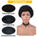 Short Curly Human Hair Wigs Brazilian Virgin Hair Wigs Afro Kinky Curly Wig for Black Women 150% Density Pixie Cut Curly Wigs