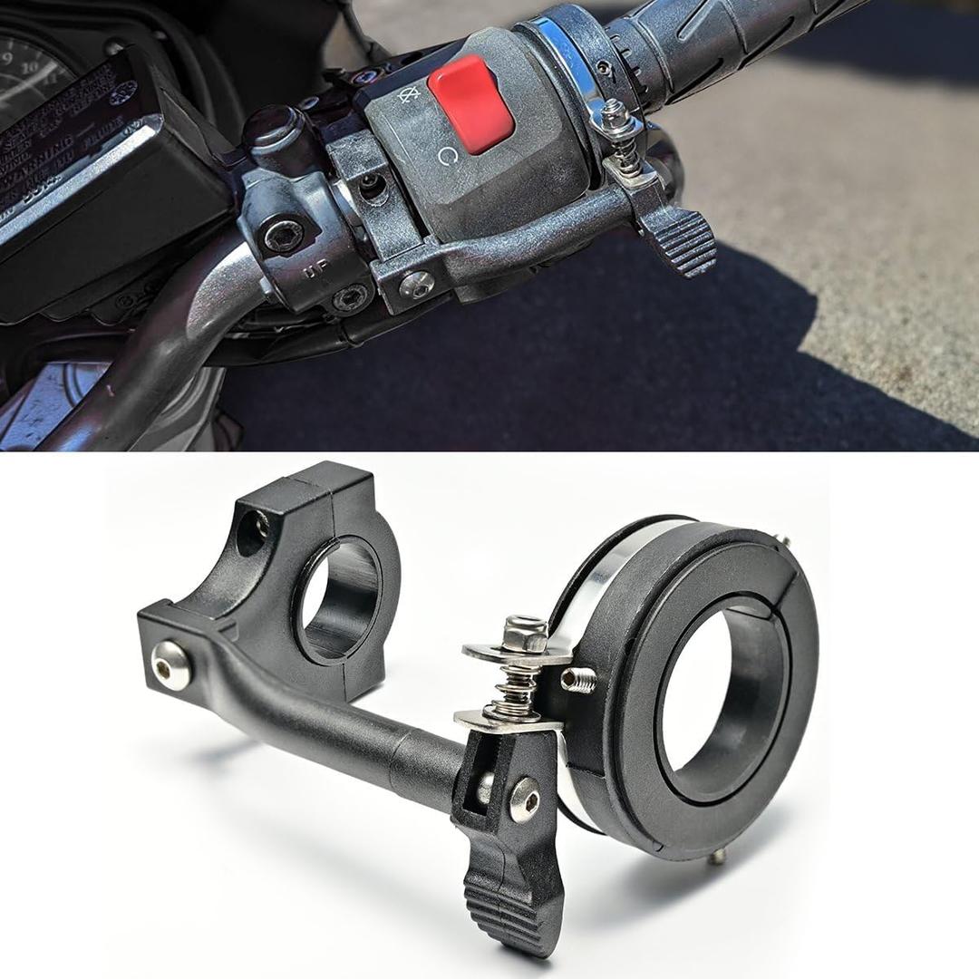 Universal Cruise Control Motorcycle Throttle Assist Lock,Motorcycle Assist Clamp Handlebar Grip Accelerator Assistant Accessory with 7/8" and 1" Diameter Bars