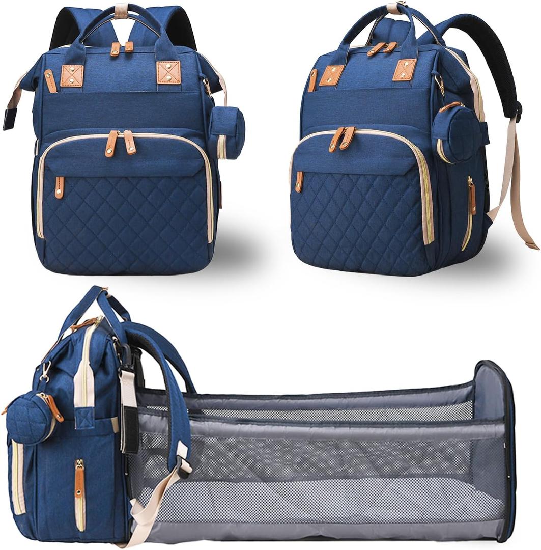 Baby Diaper Bags with Changing Station (Blue)