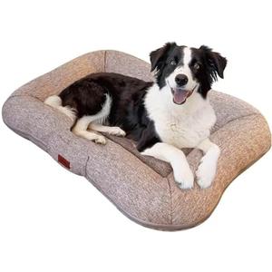 Zimoric Dog Bed for Large Dogs, Dog Crate Beds Comfy Kennel Pad Anti-Slip Pet Sleeping Mat for Large Medium Size Dogs Breeds, 35" x 27", Up to 70 lbs