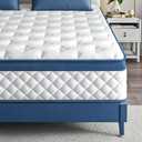 14 Inch Queen Mattress Medium Firm Hybrid Queen Size Bed Mattresses, Memory Foam Mattress in a Box for Pressure Relief, Individual Pocket Spring-Motion Isolation with Edge Support, CertiPUR-US