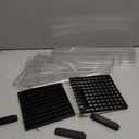 7-Layer Acrylic Craft Paint Storage & Brush Holder, Miniature Hobby Paint Bottle Rack for Model Paints, Small Airbrush Nail Polish Supply Holder, Clear Alcohol Ink Display Organizer