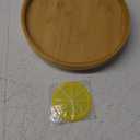 Xchouxer Side Tables Natural Bamboo Sofa Armrest Clip-On Tray, Ideal for Remote/Drinks/Phone (Round)
