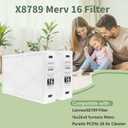 X8789 Filter 16 x 26 x 5 MERV 16, Compatible with Lennox X8789 MERV 16 Filter & PureAir PCO16-28, 16 x 26 x 5 Furnace Filter, 2-Pack