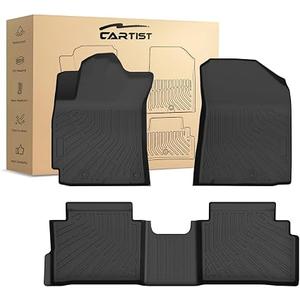 Cartist Floor Mats Custom Fit for Kia Forte 2019-2024 All Weather Floor Liners for Forte Accessories, 1st & 2nd Row, Heavy Duty TPE Waterproof