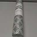 Drawer & Shelf Liner for Kitchen Cabinets 17.5 x 120", Non-Slip Non-Adhesive Shelf Paper Protect Dresser and Cupboard, Waterproof Drawer Mats for Bathroom, Easy to Cut (Grey Diamond)