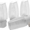 DEWENWILS Plug in Night Light with Switch, Manual ON Off LED Nightlight for Kids, Nursery, Bedroom, Bathroom, Hallway, Stairways, Corridor, Garage, Warm White, UL Listed, 4 Pack